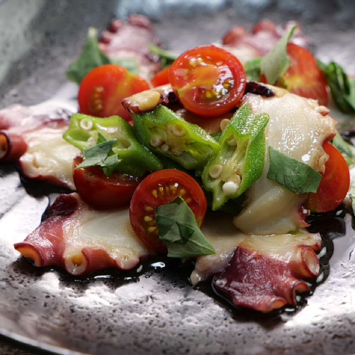 タコのゆずきちカルパッチョ