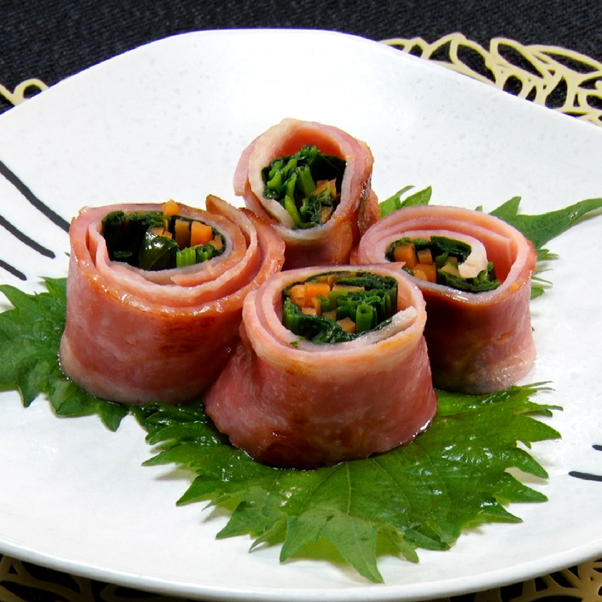 ⻘ネギベーコン巻き