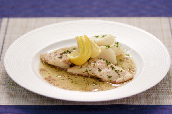 サワラのムニエル 焦がしバターソース