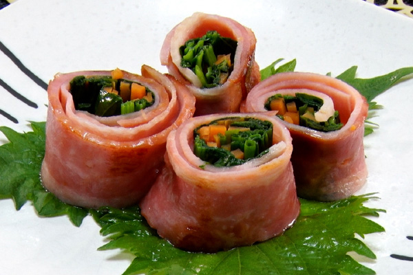 ⻘ネギベーコン巻き